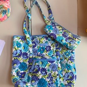 Vera Bradley Blue + Green shoulder bag